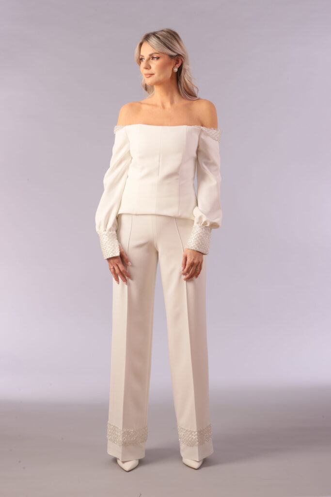 White Noelle Pants