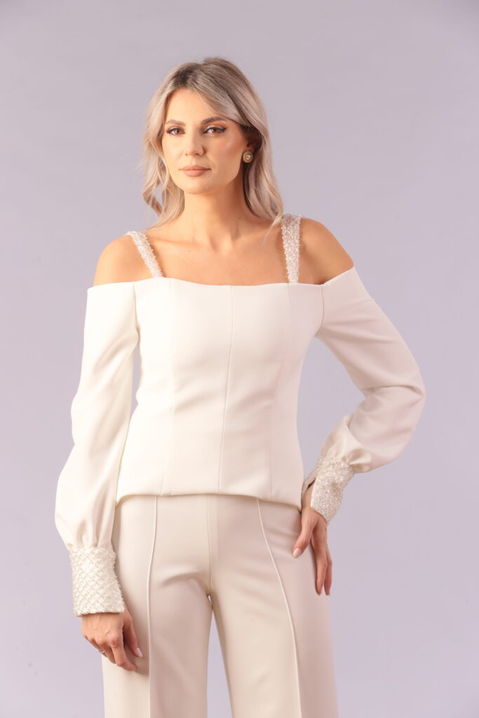 White Noelle Top
