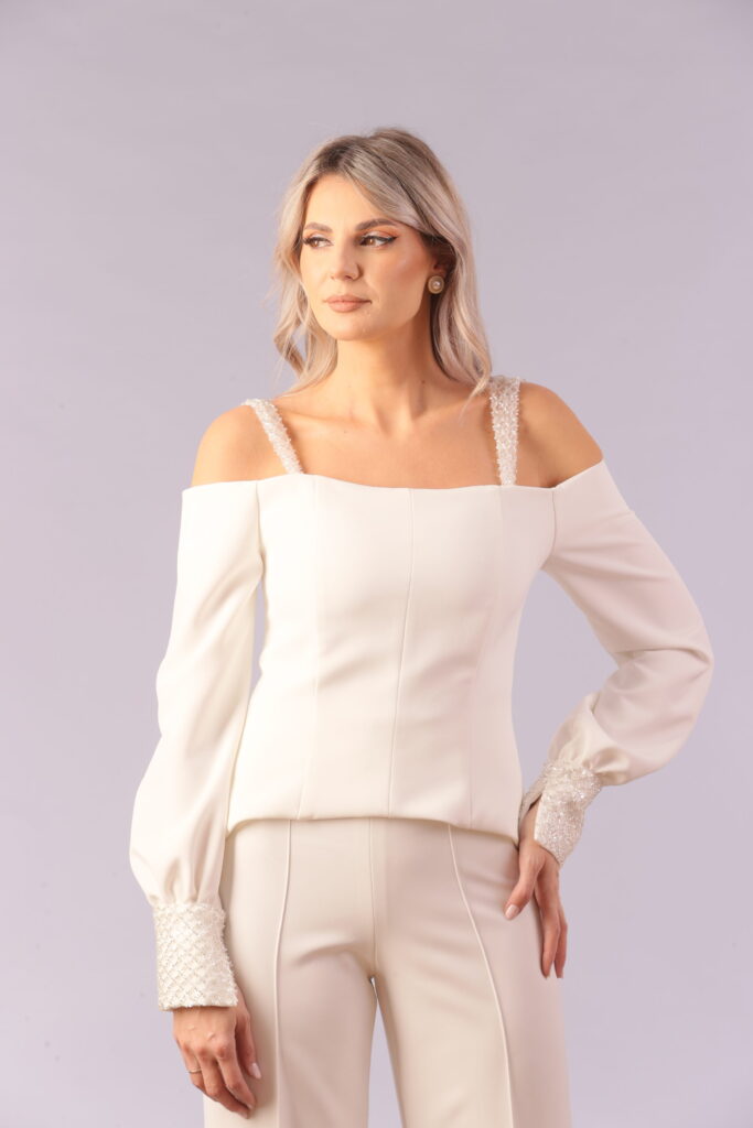 White Noelle Top