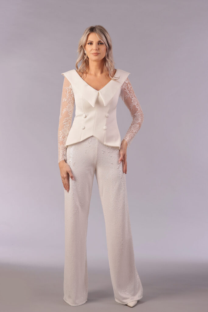 White Amos Pants