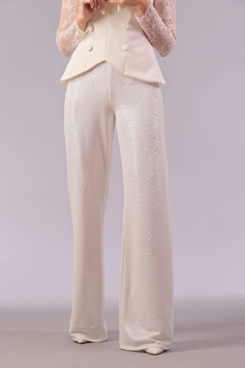 White Amos Pants