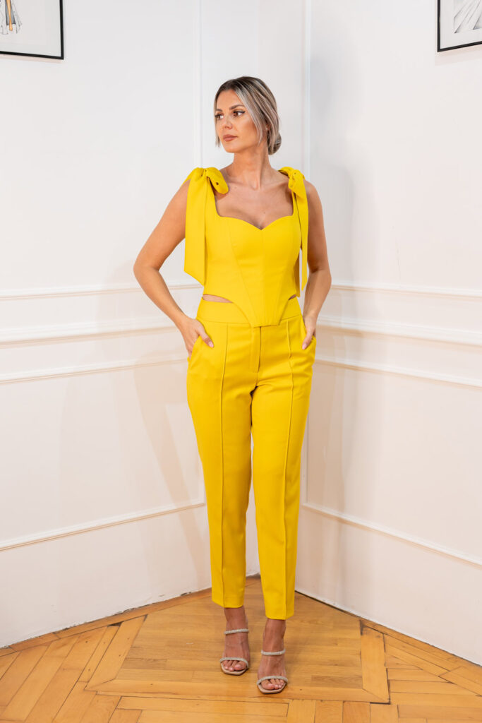 Celine Yellow Top