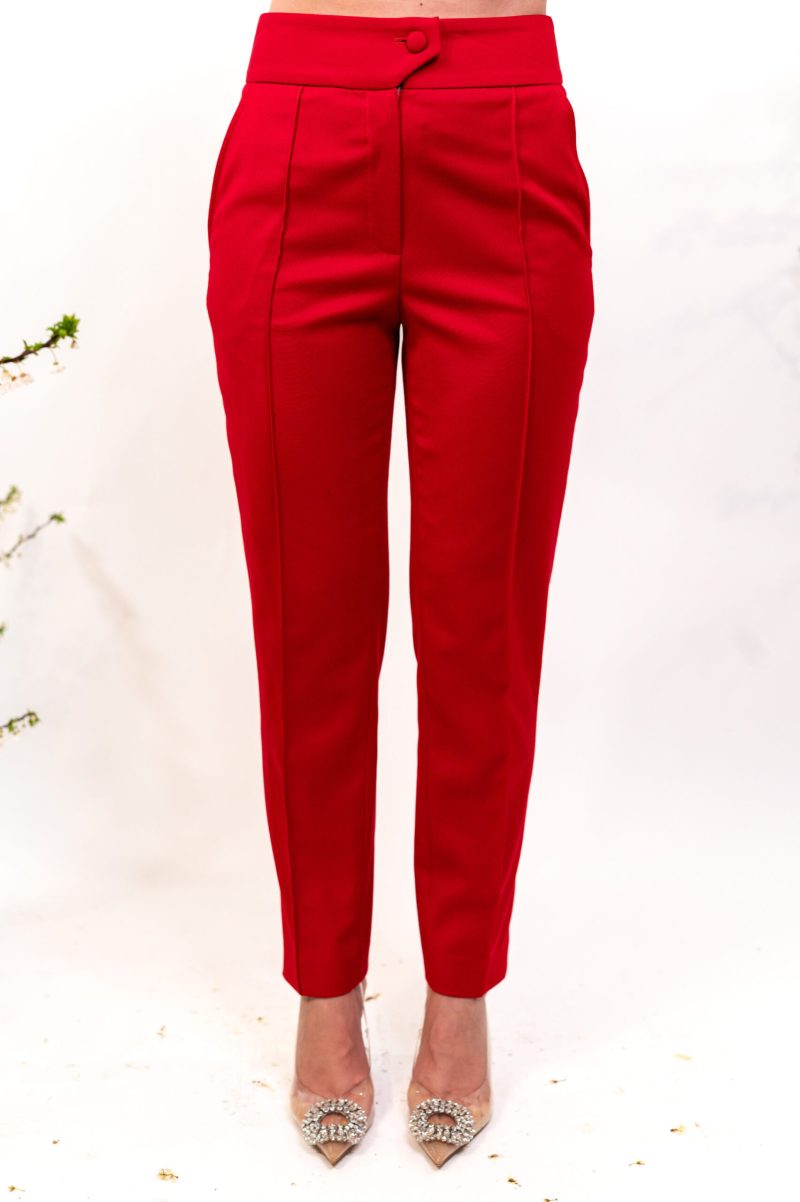 Red Eloise Trousers