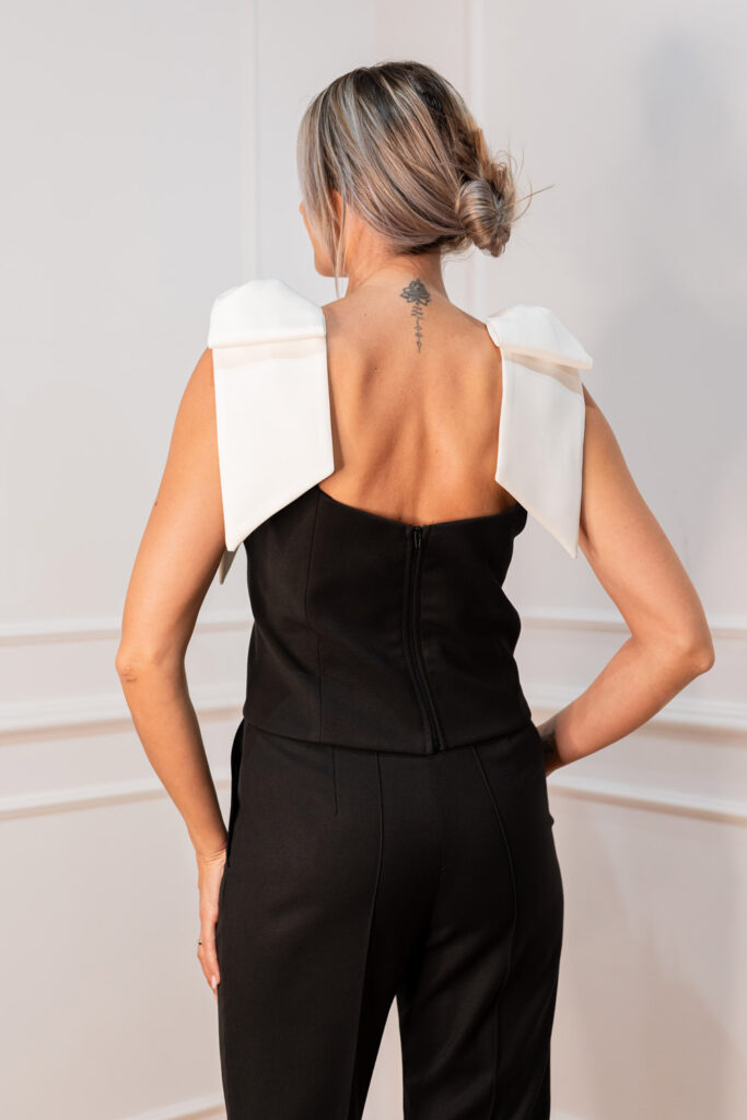 Chérie Black and White Top