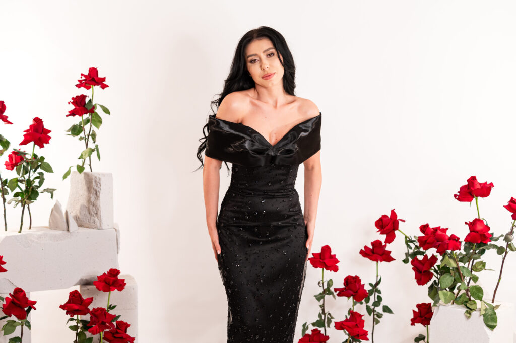 Iris Black Dress