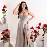 Zenna Silver Dress