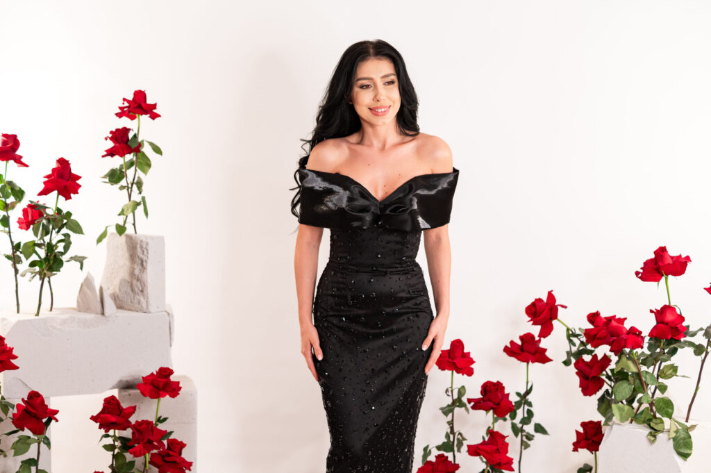 Iris Black Dress