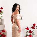 Iris Cream Dress