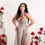 Zenna Silver Dress