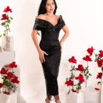 Iris Black Dress