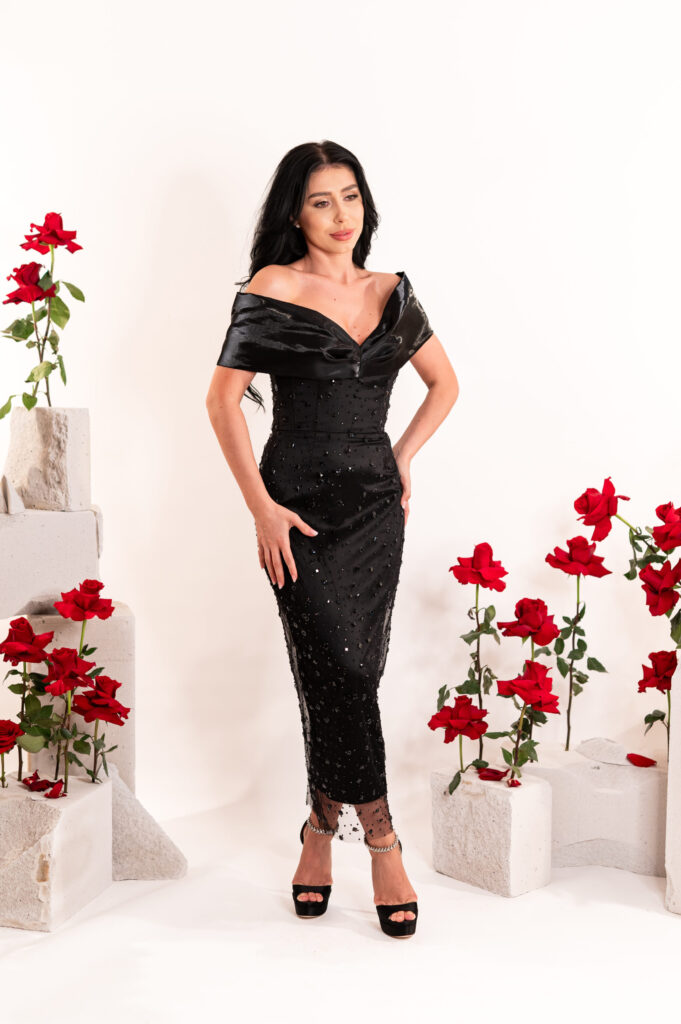 Iris Black Dress