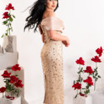 Iris Cream Dress
