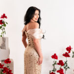 Iris Cream Dress