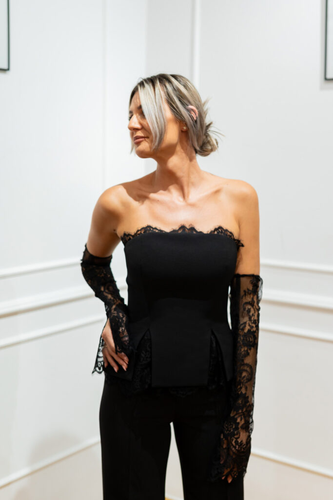 Lacey Black Corset