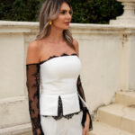 Lacey White Corset