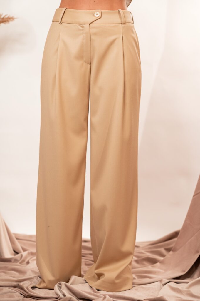 Palazzo Beige Pants