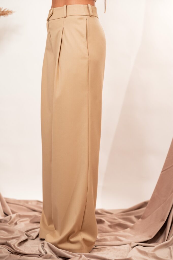 Palazzo Beige Pants