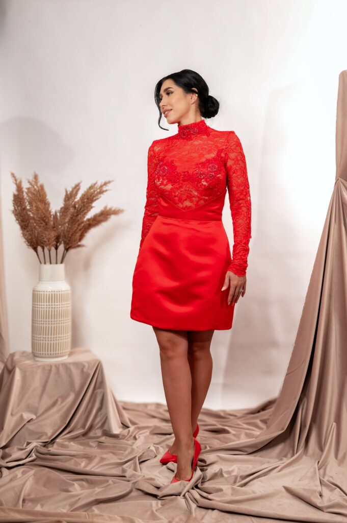 Scarlet Lace Dress