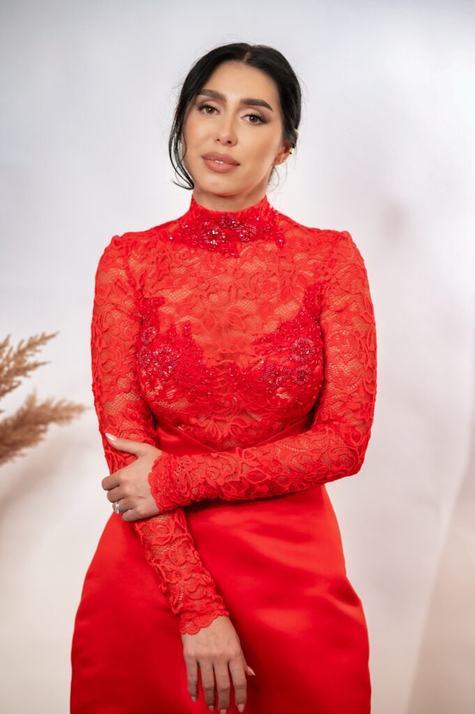 Scarlet Lace Dress