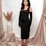 Noir Lace-Up Set