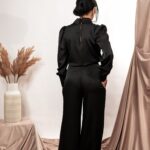 Palazzo Satin Black Pants