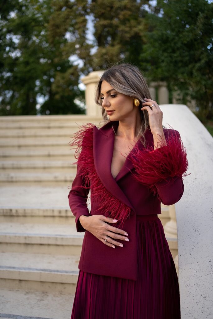Luxe Burgundy Tuxedo