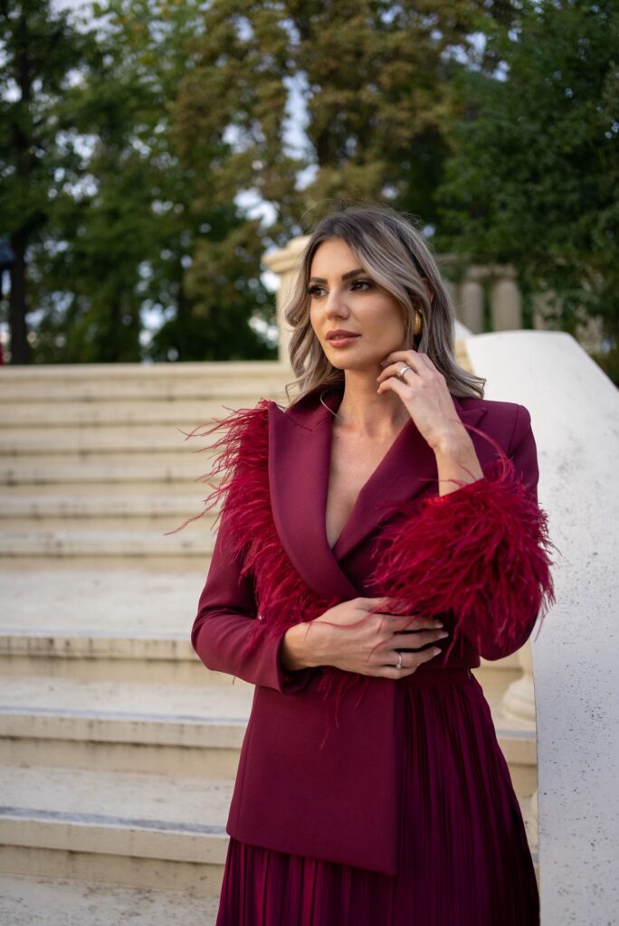 Luxe Burgundy Tuxedo