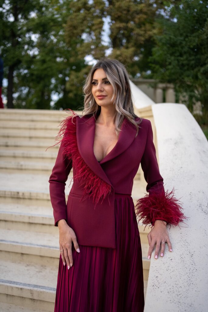 Luxe Burgundy Tuxedo