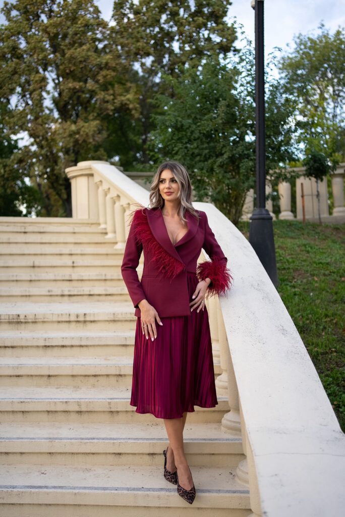 Luxe Burgundy Tuxedo